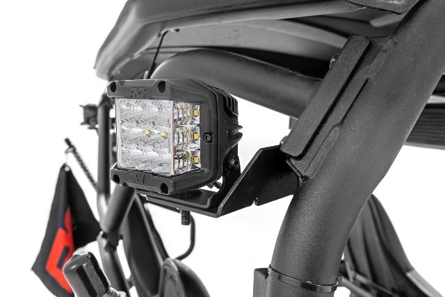 LED Light Rear Mount 2" Black Pair Flood Kawasaki Teryx 94007