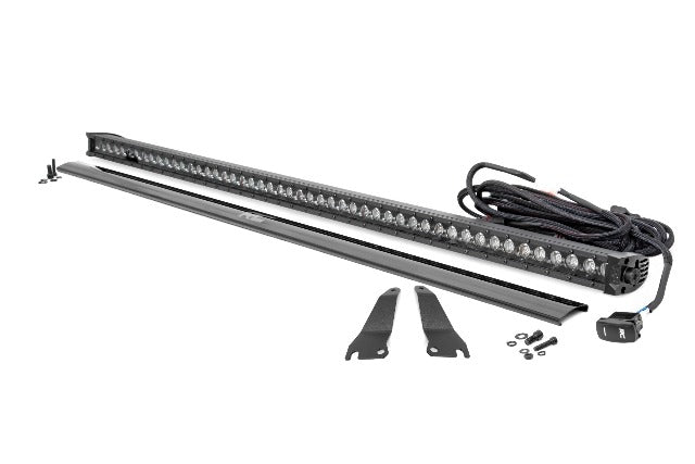 LED Kit Cage Mnt 50" Black Single Row White DRL Kawasaki Teryx -1