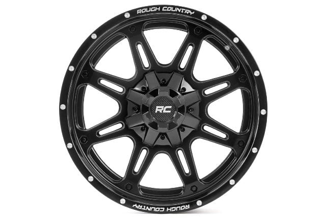 Rough Country 94 Series Wheel One-Piece Matte Black 20x10 8x6.518mm 94201010