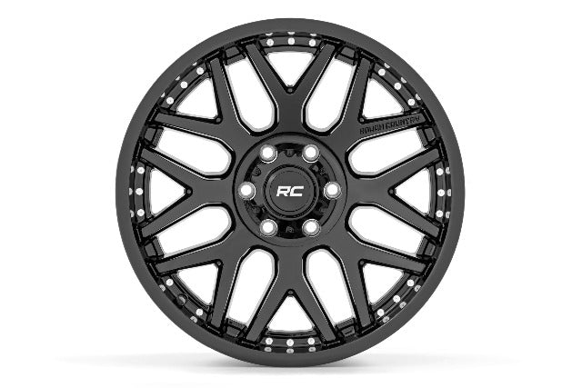 Rough Country 95 Series Wheel | One-Piece | Gloss Black | 20x10 | 8x6.5 | -19mm 95201010