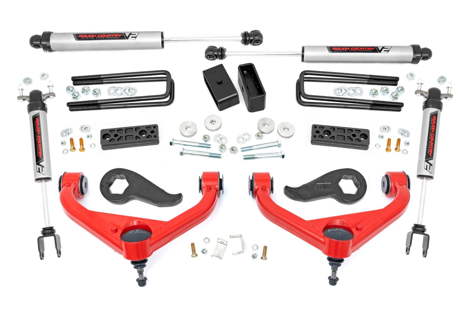 Rough Country 3" Lift UCAs V2 Chevy/GMC Sierra Silverado 3500HD 20-25 -1