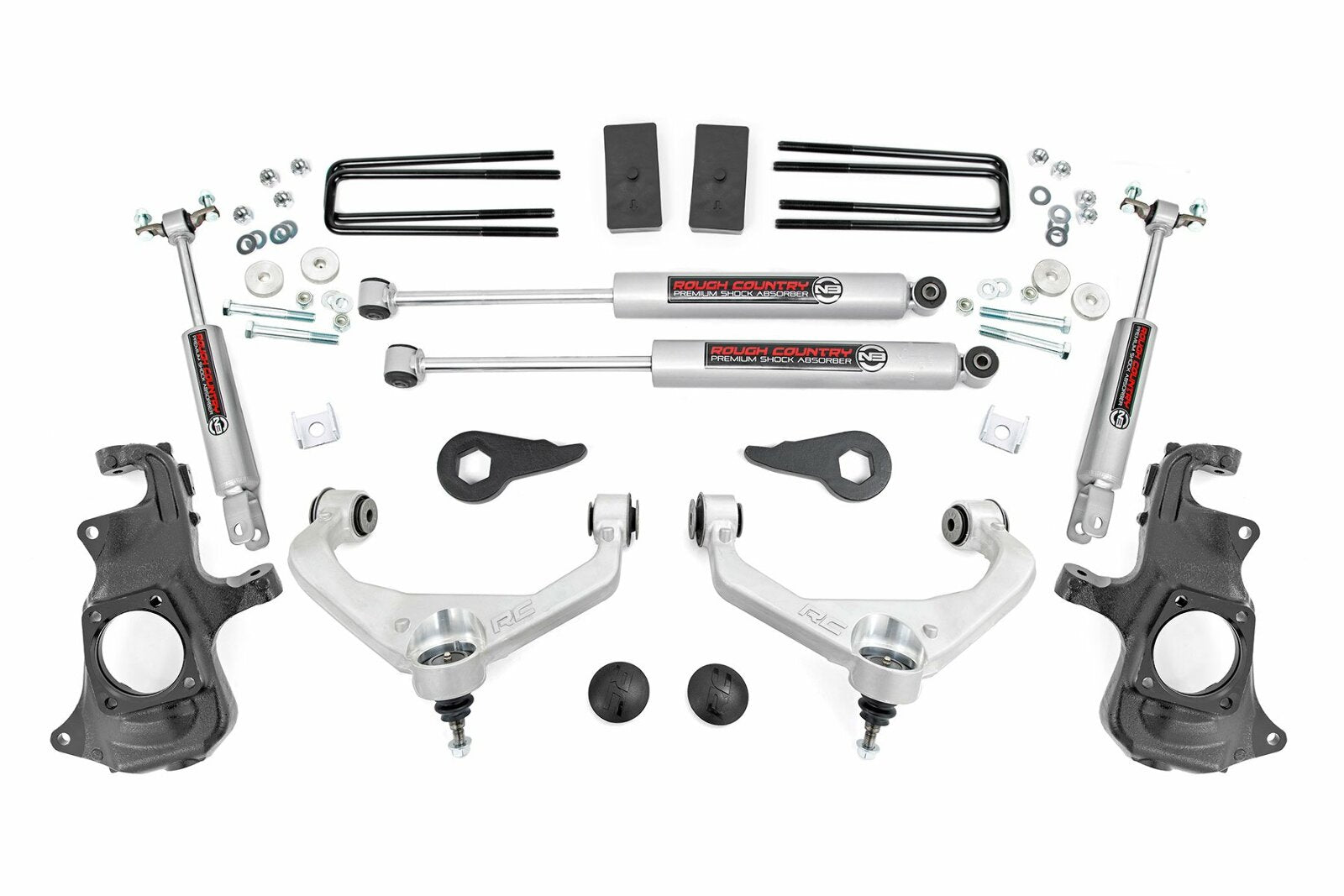 Rough Country 3.5 Inch Knuckle Lift Kit Chevy/GMC 2500HD/3500HD 11-19 -1