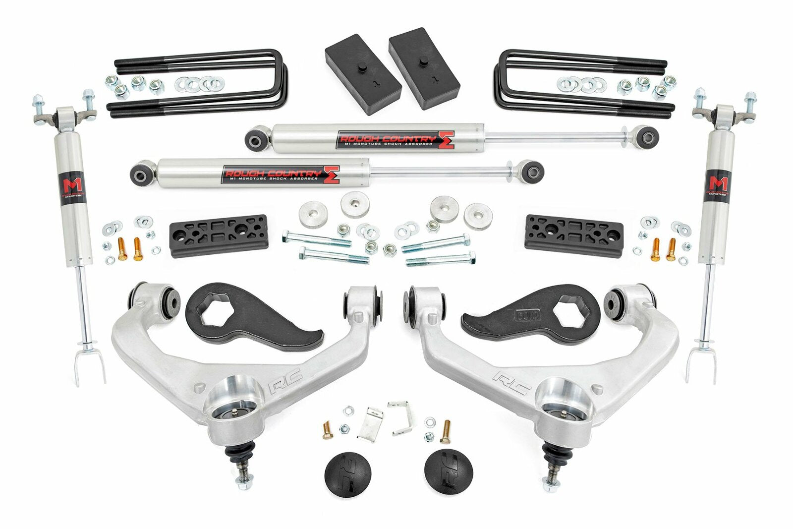 Rough Country 3 Inch Lift Kit UCAs M1 Chevy/GMC 2500HD 20-22 -1