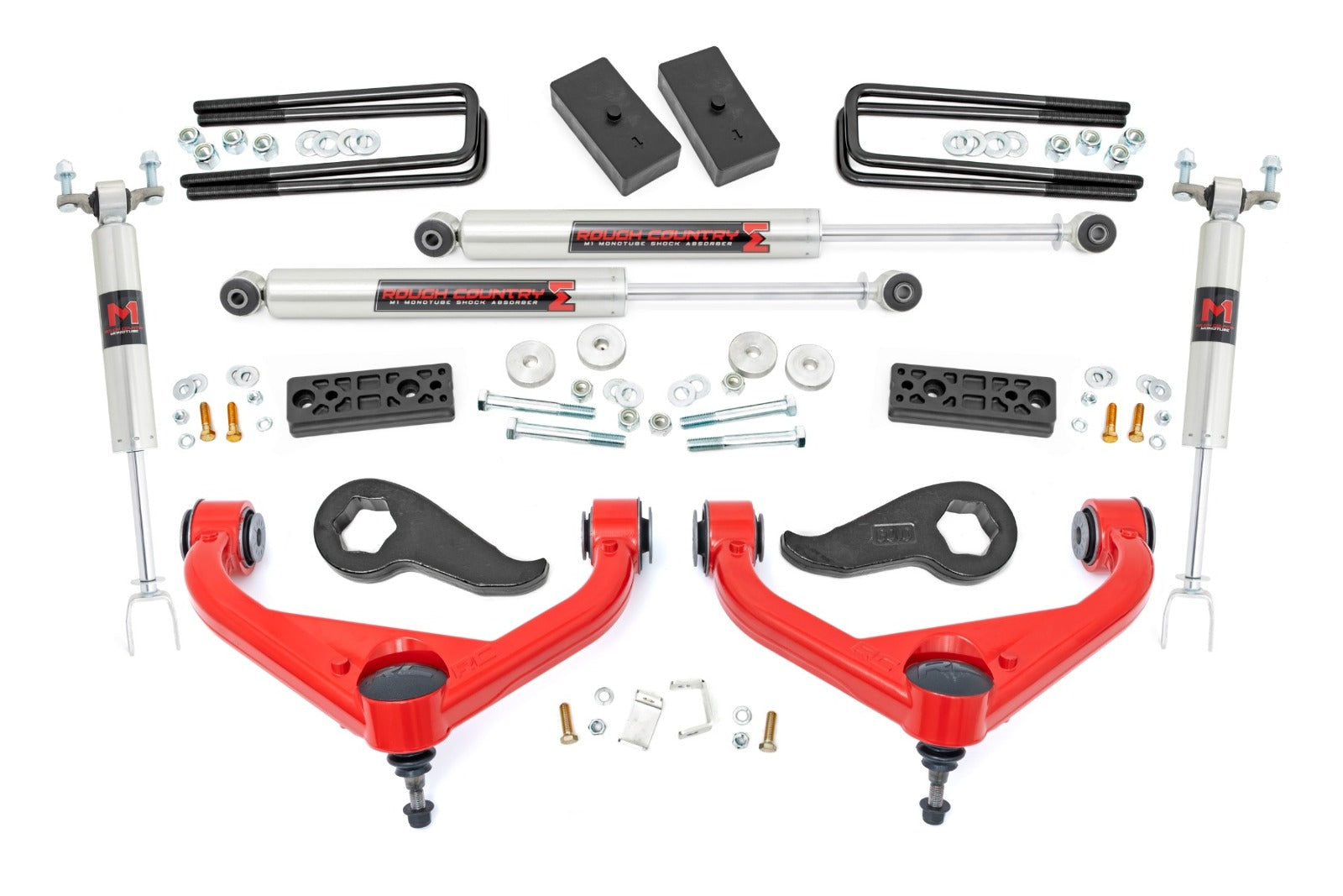 Rough Country 3" Lift Kit UCAs M1 Chevy/GMC 2500HD 20-25 -1