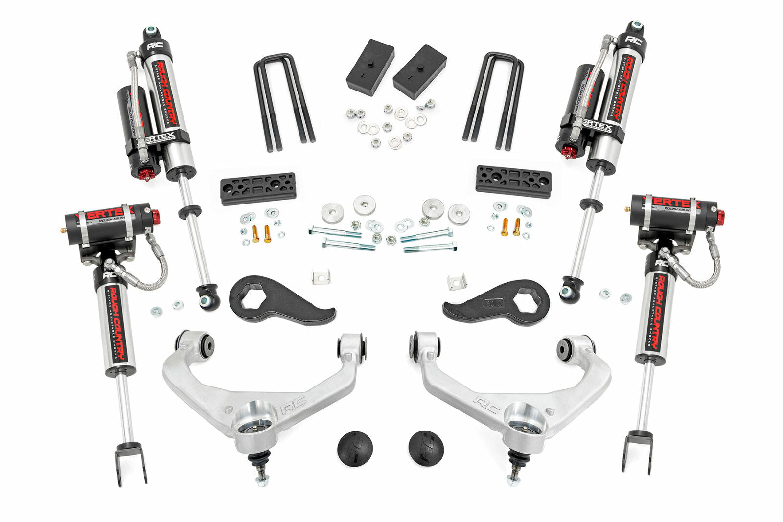 Rough Country 3in GM Bolt-On Suspension Lift Kit w/ Vertex 2020 2500HD 2WD/4WD -1