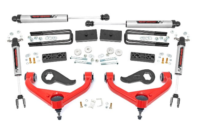 Rough Country 3" Lift Kit UCAs V2 Chevy/GMC 2500HD 20-25 95870RED