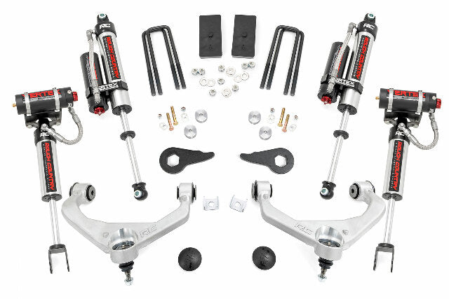 Rough Country 3.5in GM Suspension Lift Kit w/Vertex Shocks 11-19 2500/3500HD 95950