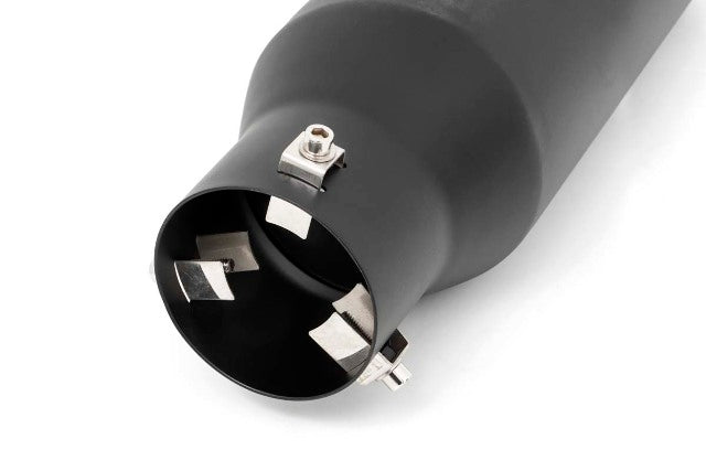 Flat Black Exhaust Tip w/ RC Logo vehicles w/ 2.5in-3in Inlets 96004
