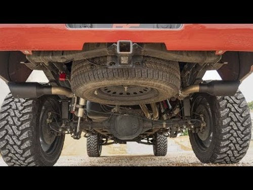 Dual Cat-Back Exhaust System w/Black Tips 14-18 GM 1500 5.3L -3