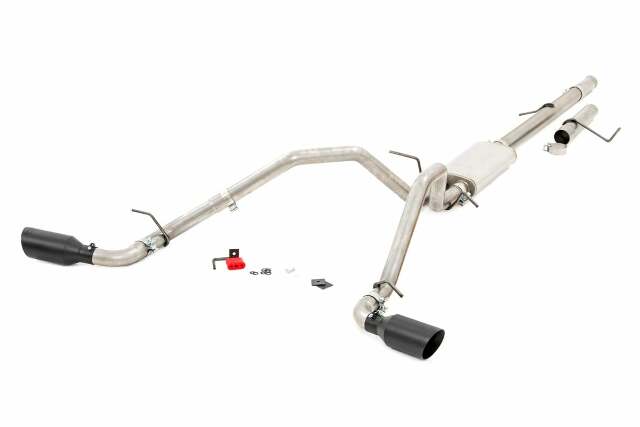 Dual Cat-Back Exhaust System w/Black Tips 09-13 GM 1500 4.8L/5.3L 96008