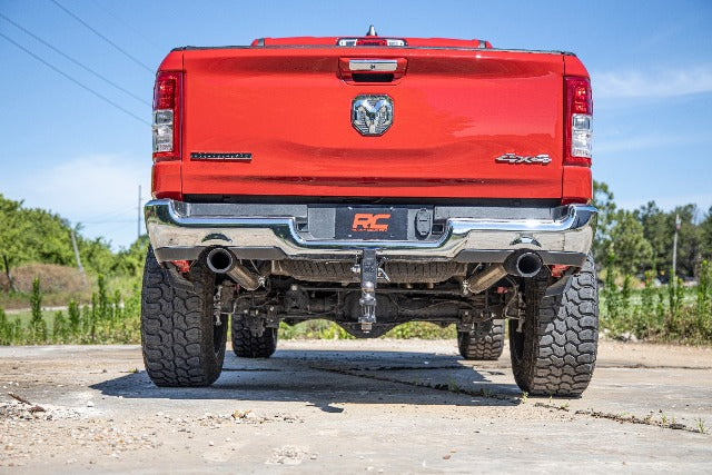Dual Cat-Back Exhaust System Black Tips 19-21 Ram 1500 V8 5.7L