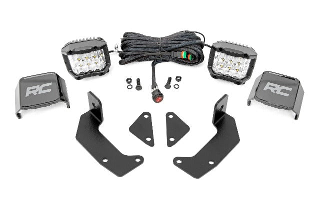 LED Kit Cage Mount 2" Chrome Wide Angle CFMoto UForce 1000/1000XL -1