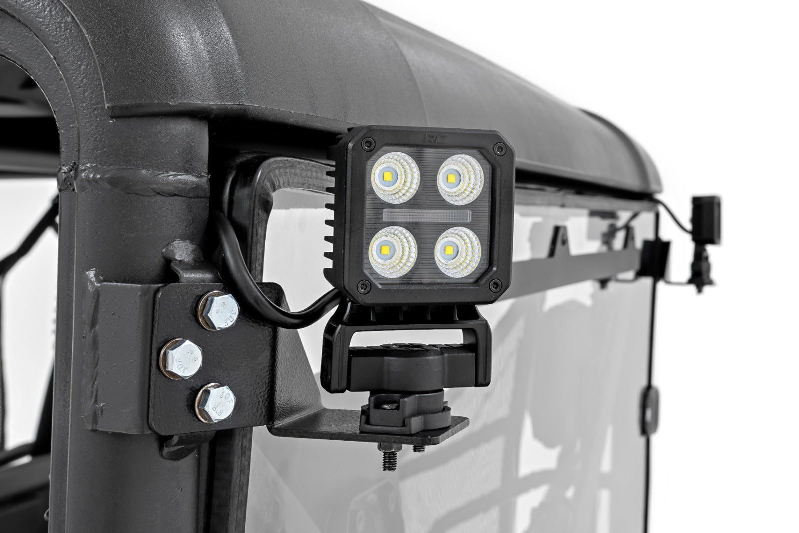 Rough Country LED Light Kit Rear Mount 2" Black Pair CFMOTO UFORCE 1000 -4