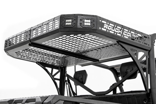 Can-Am Rear Cargo Rack w/ Cube Lights 17-20 Defender -1