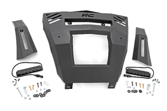 Bumper Front 6" Black Slimline LED Pair Can-Am Defender 20-22 -1