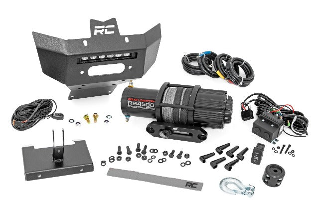 Winch Bumper 4500-Lb Winch Black LED 6" Can-Am Renegade 12-19 97071