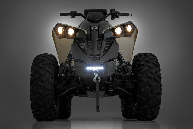 Winch Bumper Black LED 6" Light Slim Can-Am Renegade 12-21