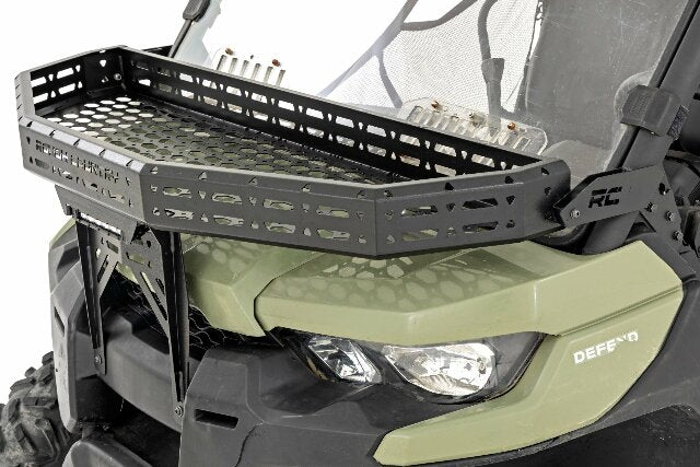 Front Cargo Rack Black LED 6" Light Can-Am Defender -1