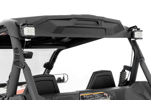 LED Light Rear Mount 2" Black Pair Flood Can-Am Maverick Sport -2