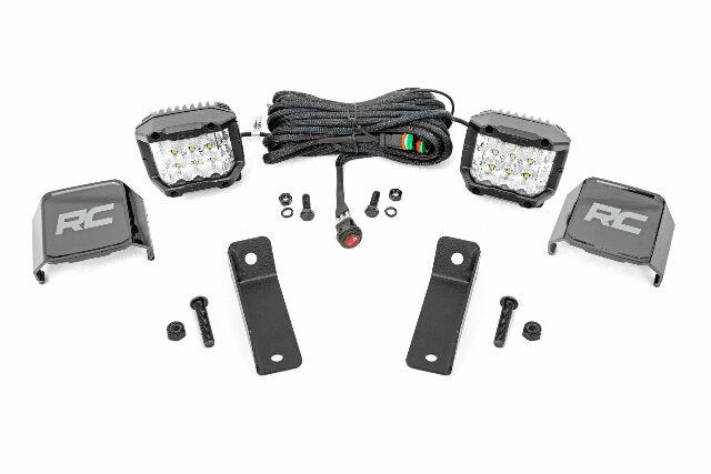 LED Kit Rear Mount 2" Chrome Wide Angle Can-Am Maverick Sport -1