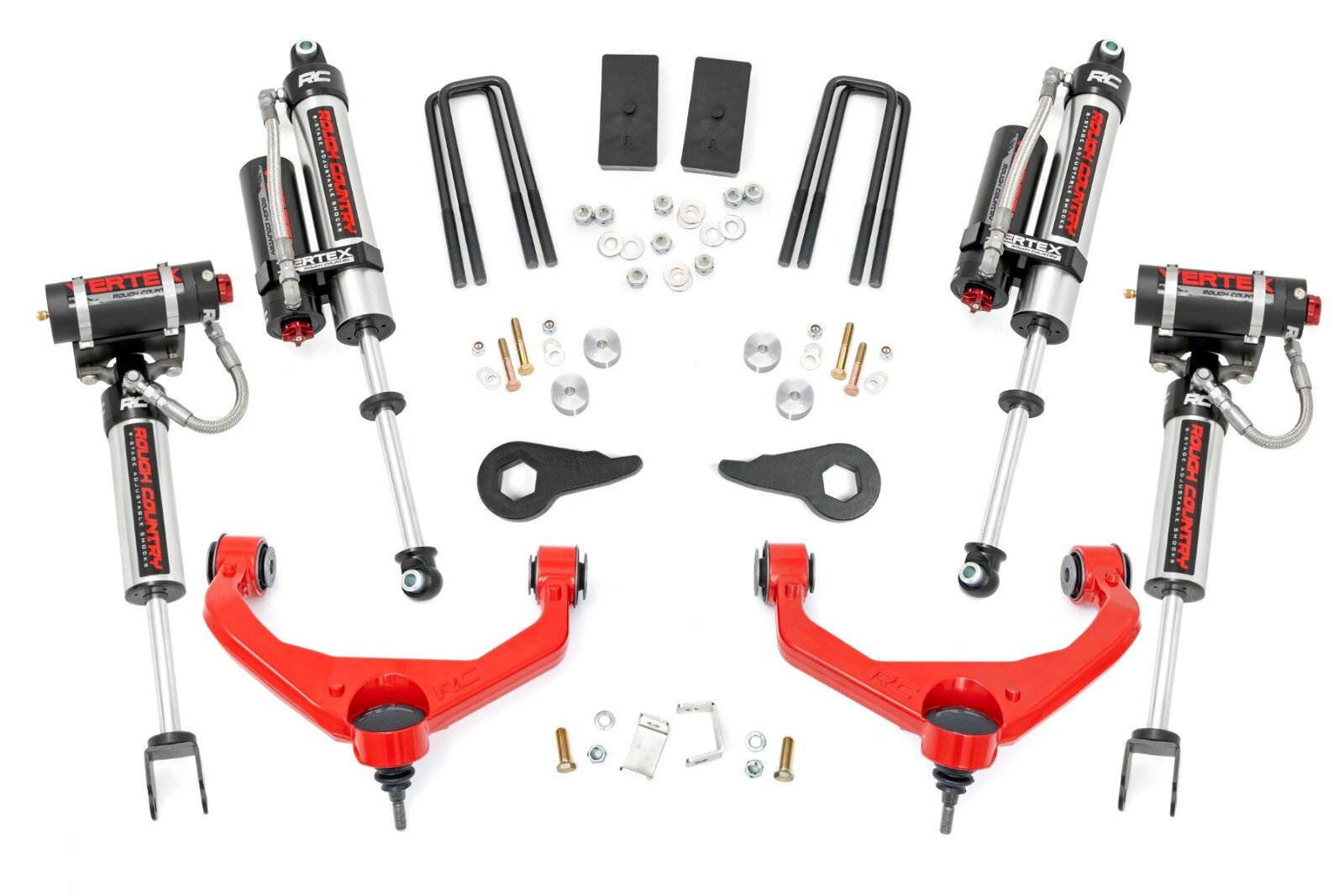 Rough Country 3.5" Lift Vertex w/ Overloads Chevy/GMC 2500/3500HD 11-19 -1