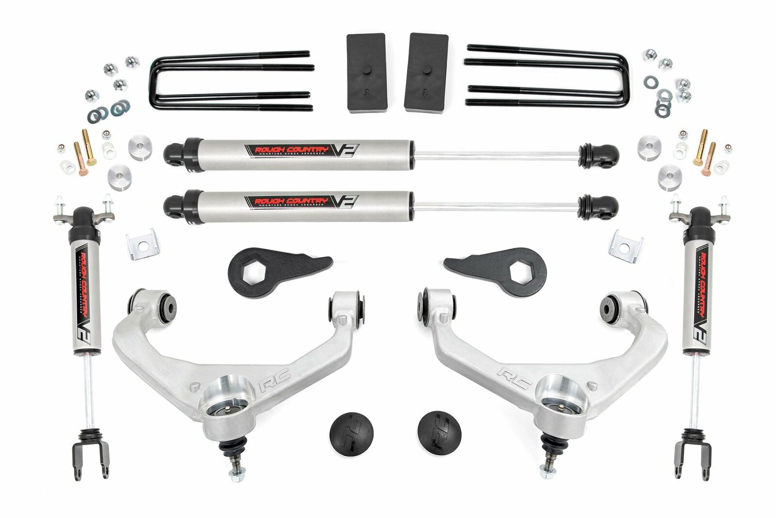 Rough Country 3.5" Knuckle Lift Kit V2 Chevy/GMC 2500/3500HD 11-19 -1