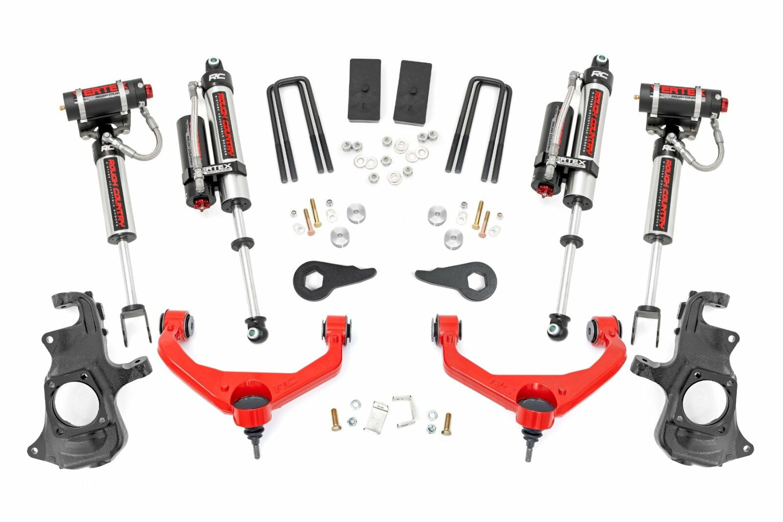 Rough Country 3.5" Lift Knuckle Vertex w/ Overloads Chevy/GMC 2500/3500HD 11-19 -1