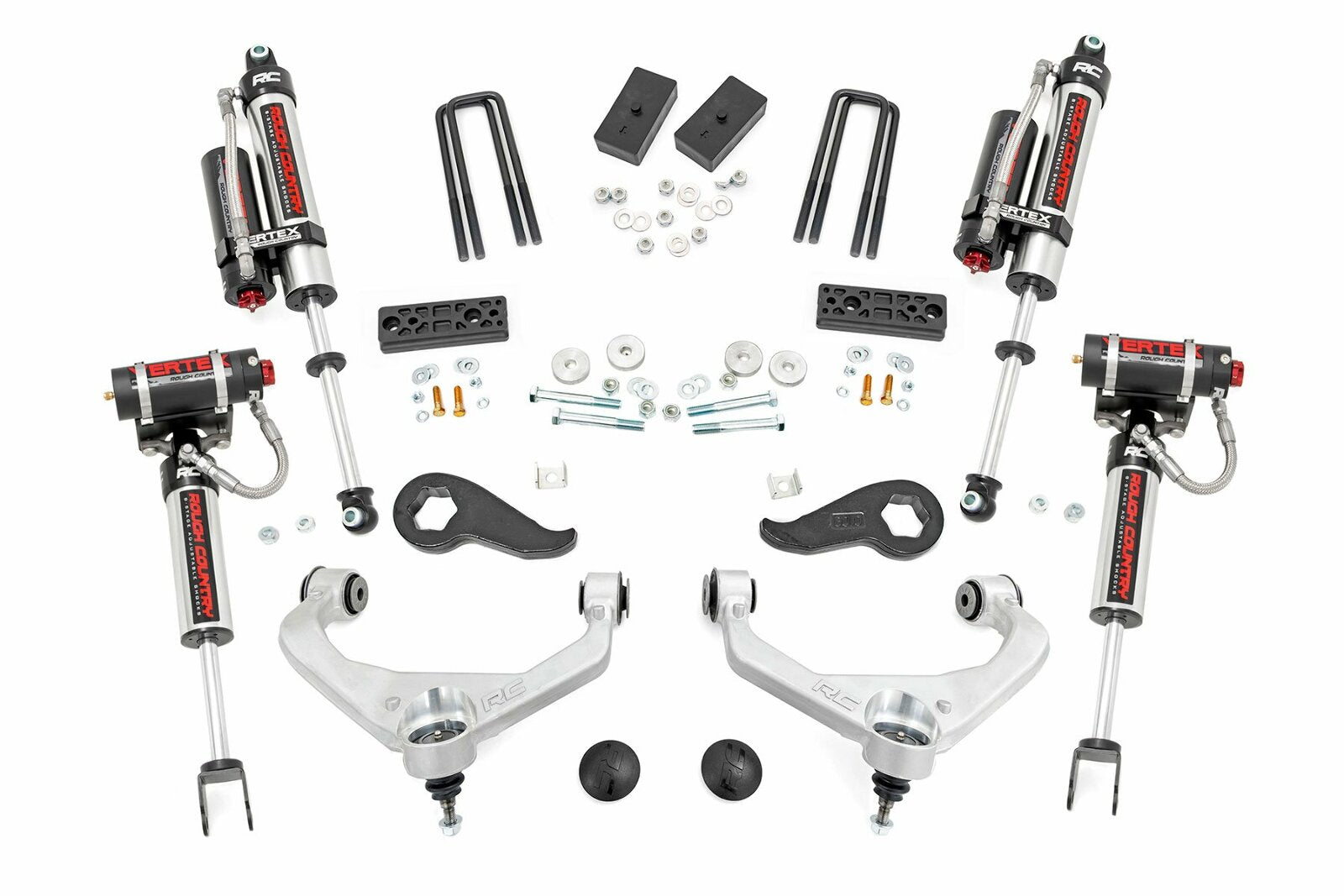 Rough Country 3" Lift Kit Vertex w/ Overloads Chevy/GMC 2500HD 20-25 -1