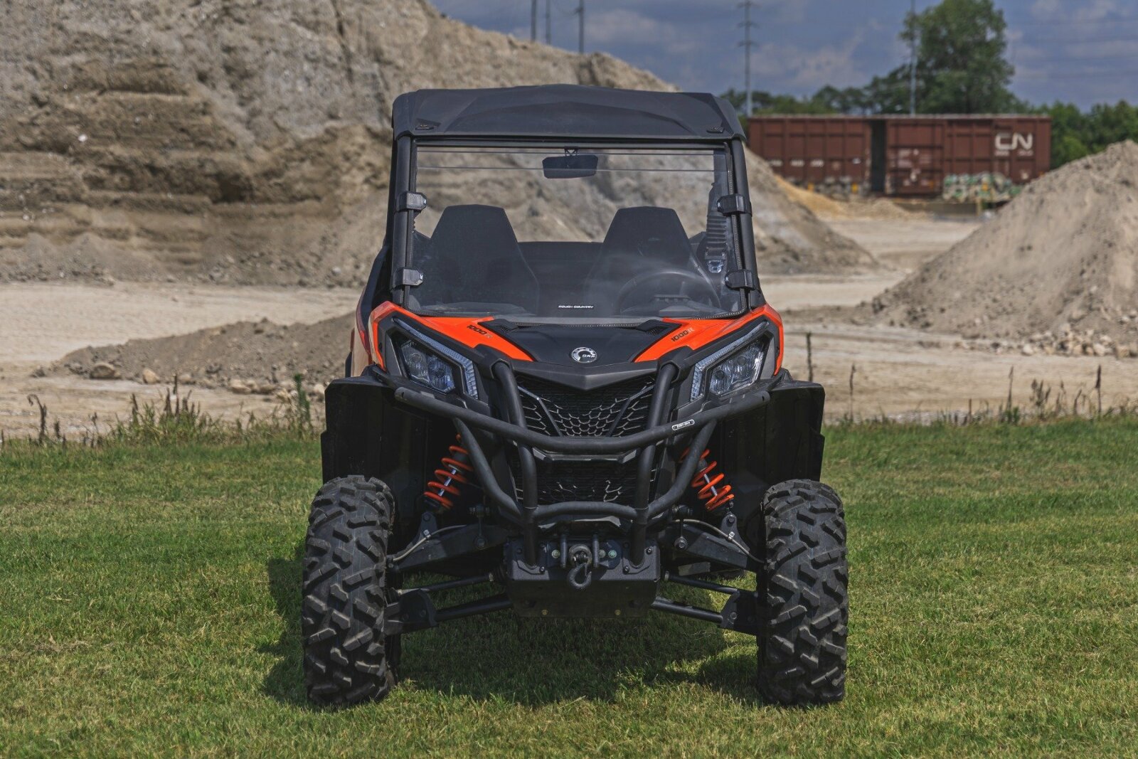 Rough Country Full Windshield | Scratch Resistant | Can-Am Maverick Sport -5