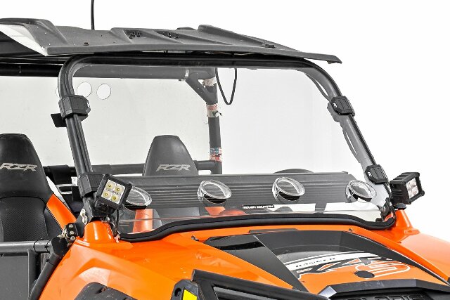 Vented Windshield Scratch Resistant Polaris RZR 800 08-14