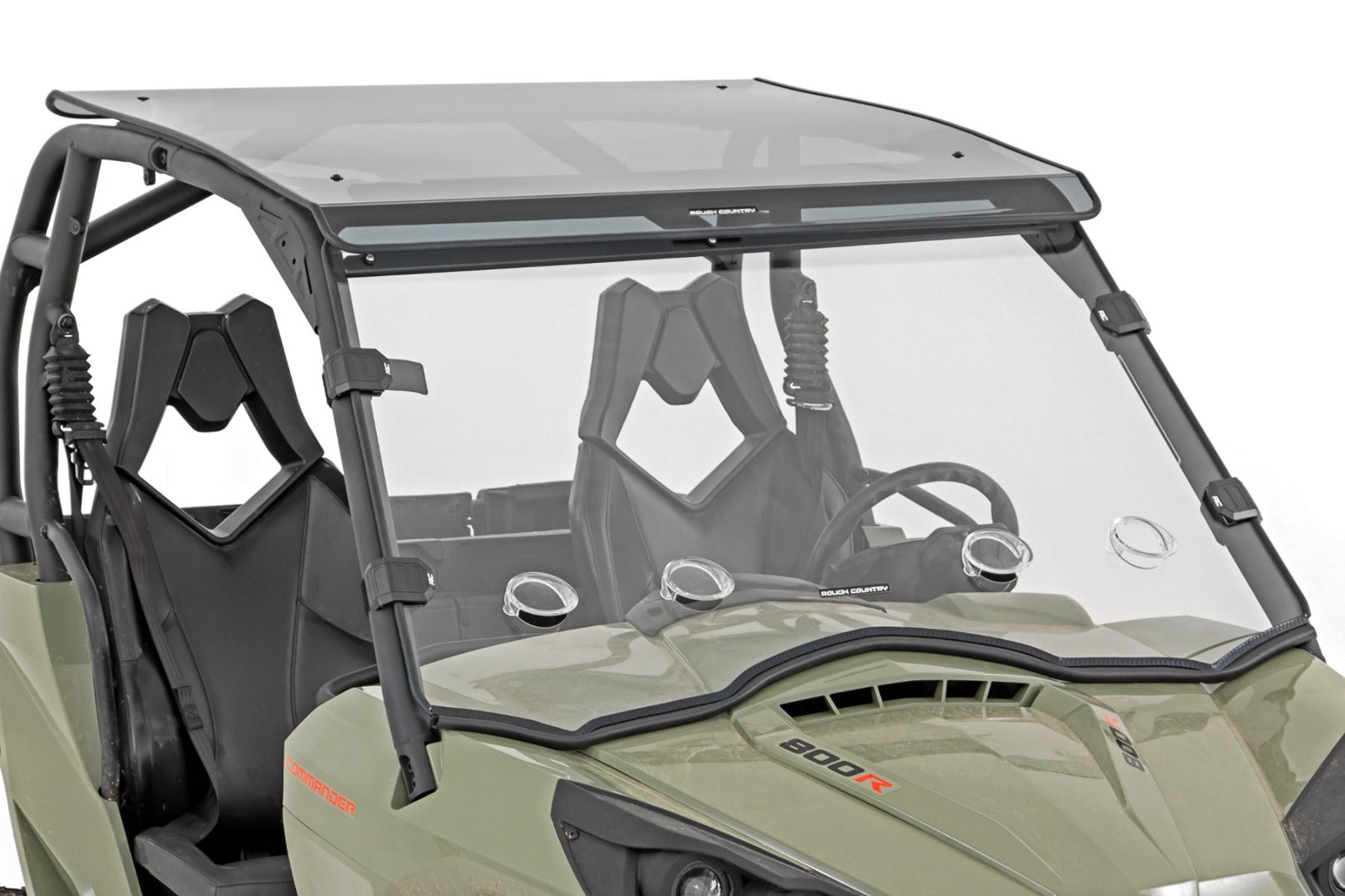 Rough Country Vented Full Windshield Scratch Resistant CanAm Commander Max 1000 98212030