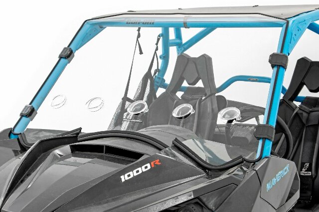 Full Scratch Resistant Vented Windshield 13-18 Can-Am Maverick -1