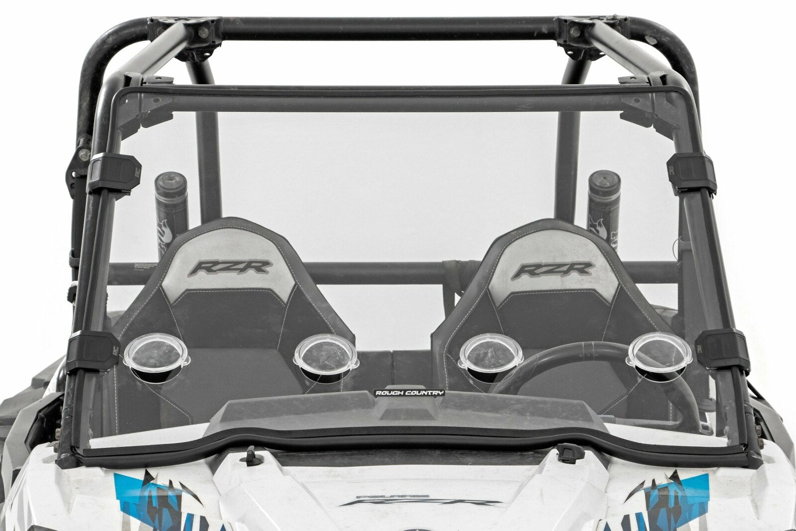 Rough Country Full Windshield | Vented | Scratch Resistant | Polaris RZR XP 1000 -3