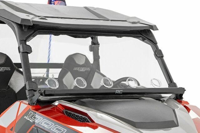 Scratch Resistant Vented Full Windshield 16-21 Polaris General -1