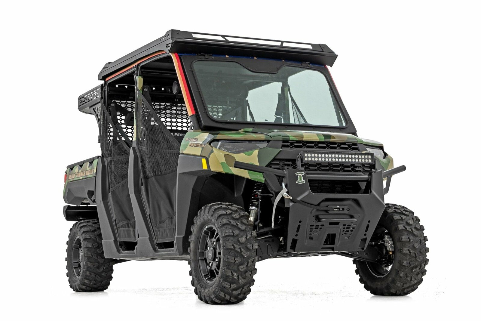 Rough Country Electric Tilt Windshield | Glass | Polaris Ranger XP 1000 -2