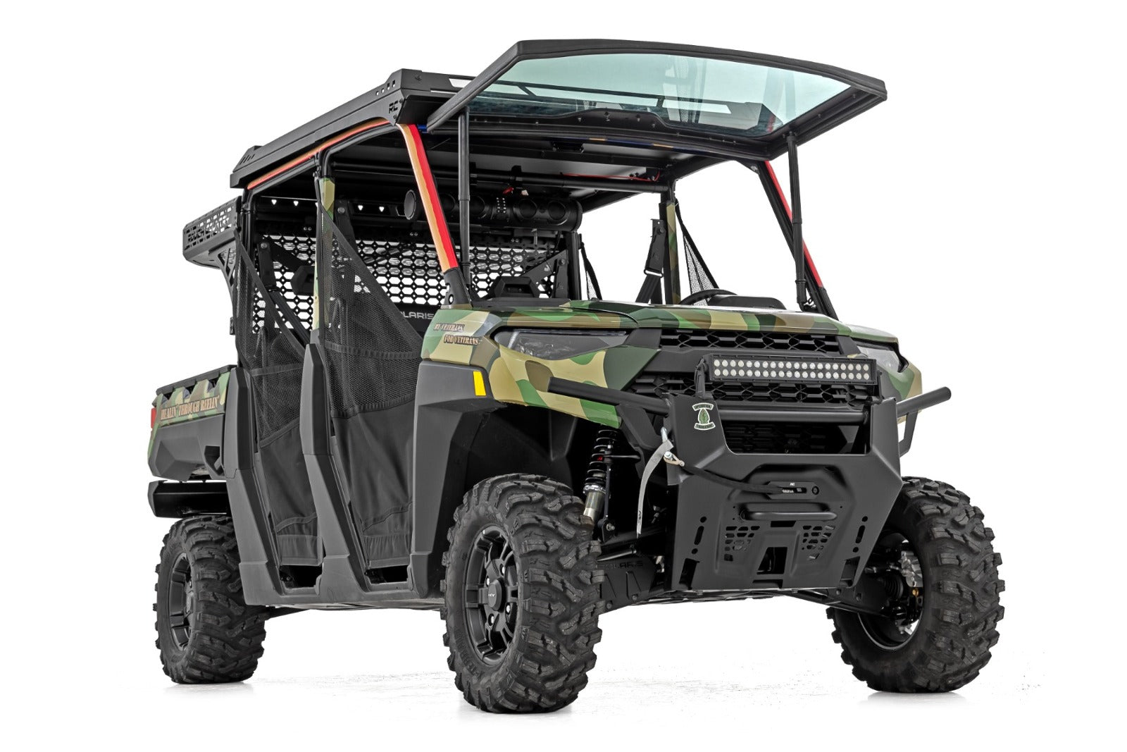 Rough Country Electric Tilt Windshield | Glass | Polaris Ranger XP 1000 -4