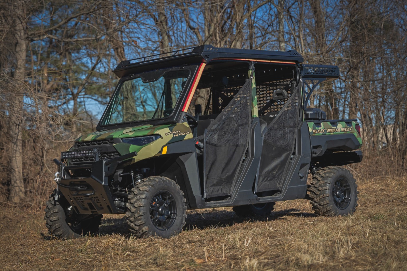 Rough Country Electric Tilt Windshield | Glass | Polaris Ranger XP 1000 -6