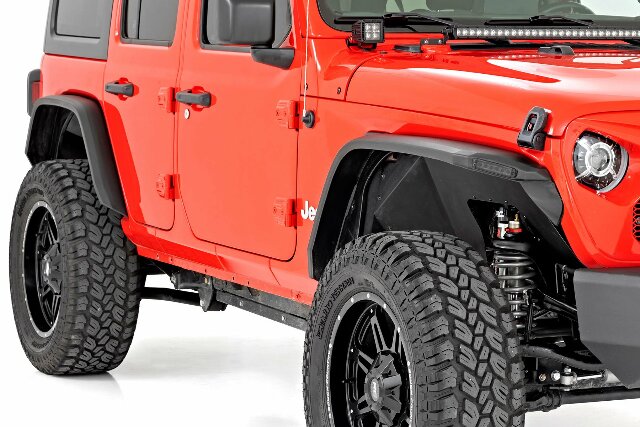 Flat Fender Flare Kit Jeep Wranger JL 18-23 w/ LED UV Treated -1
