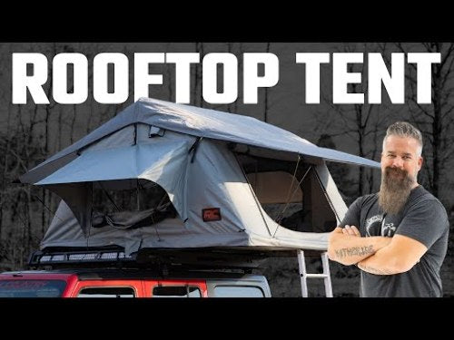 Roof Top Tent Rack Mount w/12v, Ladder Extension & LED Light Kit -2