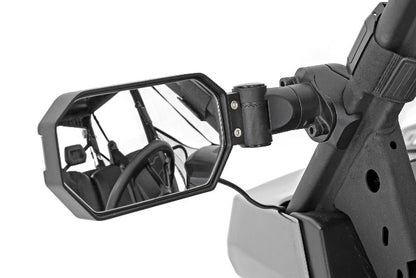 UTV Aluminum Side Mirrors w/Turn Signal (Pro-Fit Cages Universal)