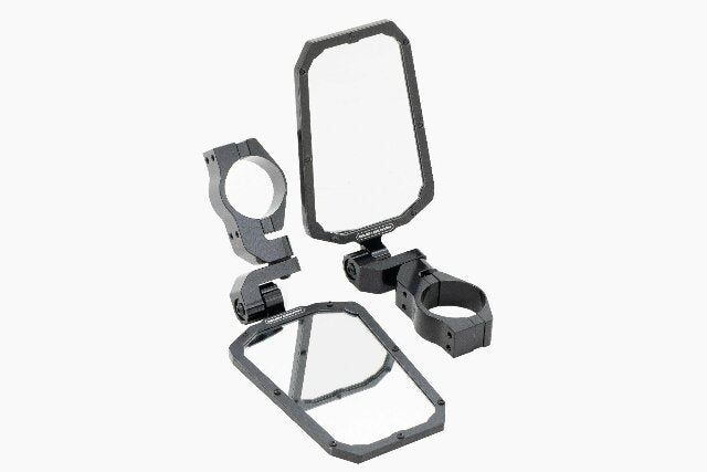 UTV Aluminum Side View Mirrors Horizontal - -1