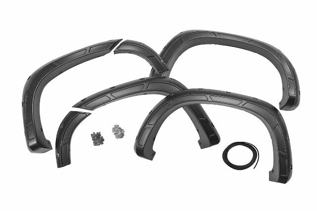 Defender Fender Flare Chevy Silverado 1500 19-23 Painted Black -1