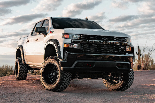 Rough Country Fender Flares Defender GCN Victory Red Chevy Silverado 1500 19-26 A-C12211-GCN
