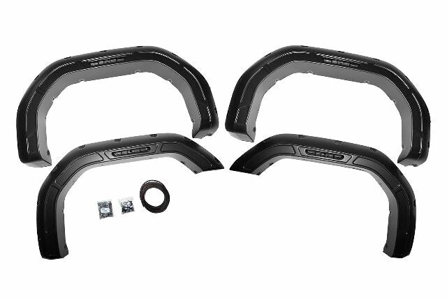 Defender Pocket Fender Flares Black GMC Sierra 2500/3500 HD 20-22 A-G12011-GBA