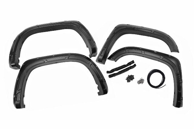 Rough Country Defender Pocket Fender Flare White for Tundra 14-21 A-T11411-O89