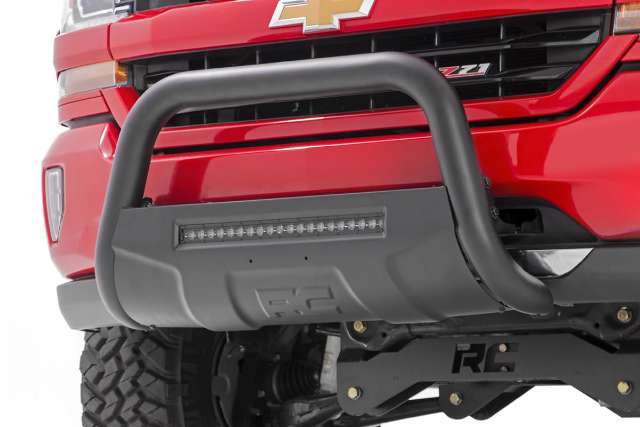 GM 15-20 Colorado/Canyon Bull Bar w/LED Light Bar Black -4