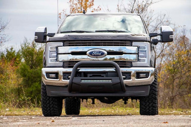 Ford 17-19 F-250 Bull Bar w/LED Light Bar Black B-F2017