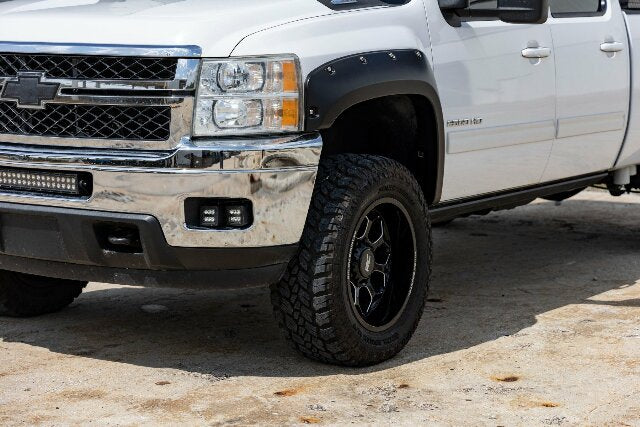 Rough Country Pocket Fender Flares 6'7" & 8' Bed 46 Stealth Gray Silverado 1500/2500HD 07-14 F-C10714B-46