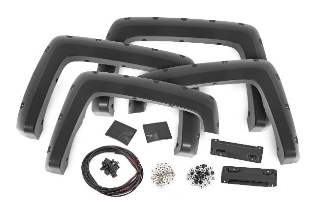 Rough Country Pocket Fender Flares 6'7" & 8' Bed G7C Red Hot Chevy Silverado 1500 14-18/2500HD F-C11412B-G7C