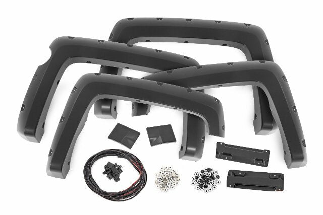 Rough Country Pocket Fender Flares 5'9" Bed GCN Victory Red Chevy Silverado 1500 14-18 F-C11413A-GCN
